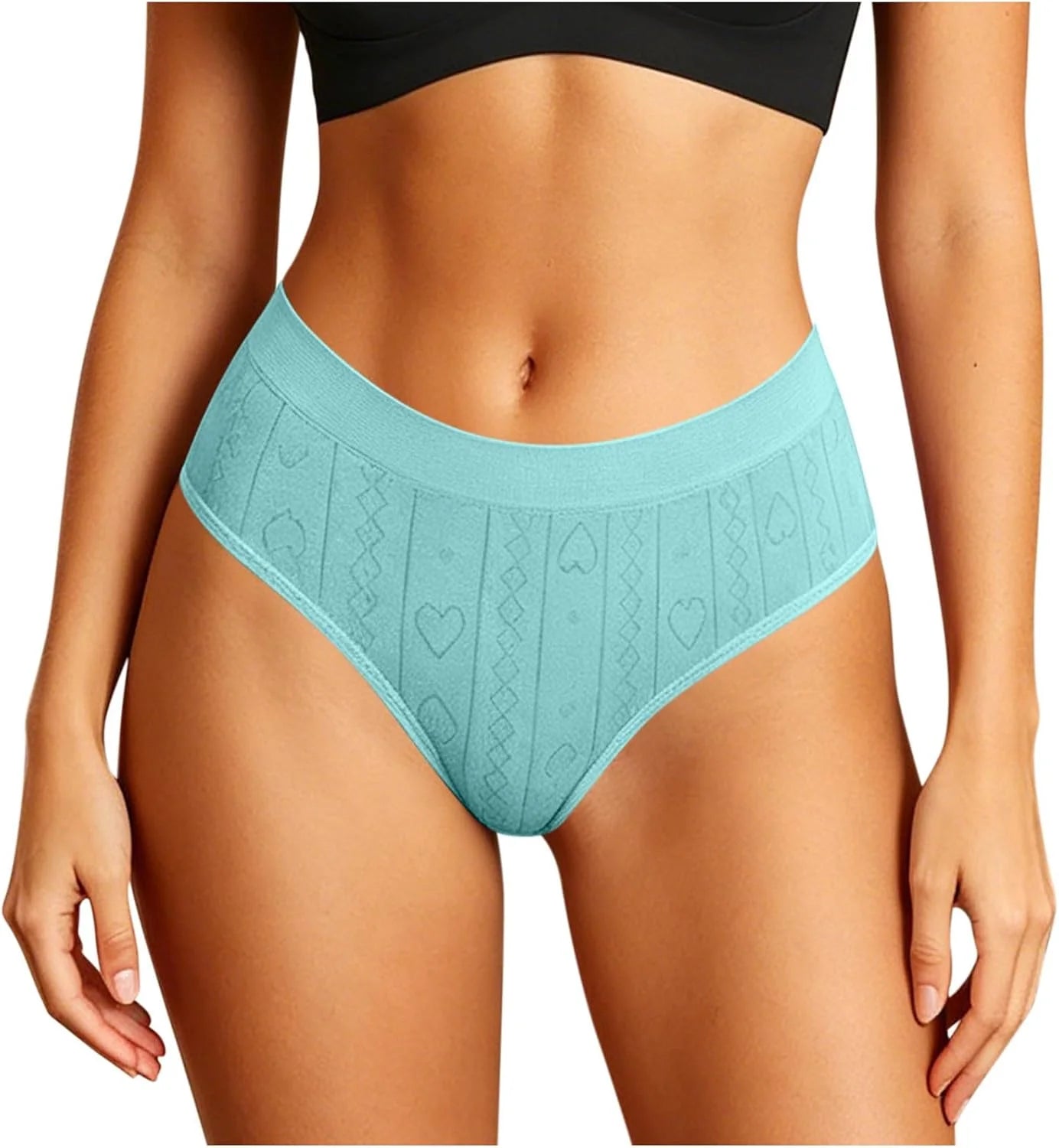 Womens Seamless Brief High Waisted Tummy Control Panties