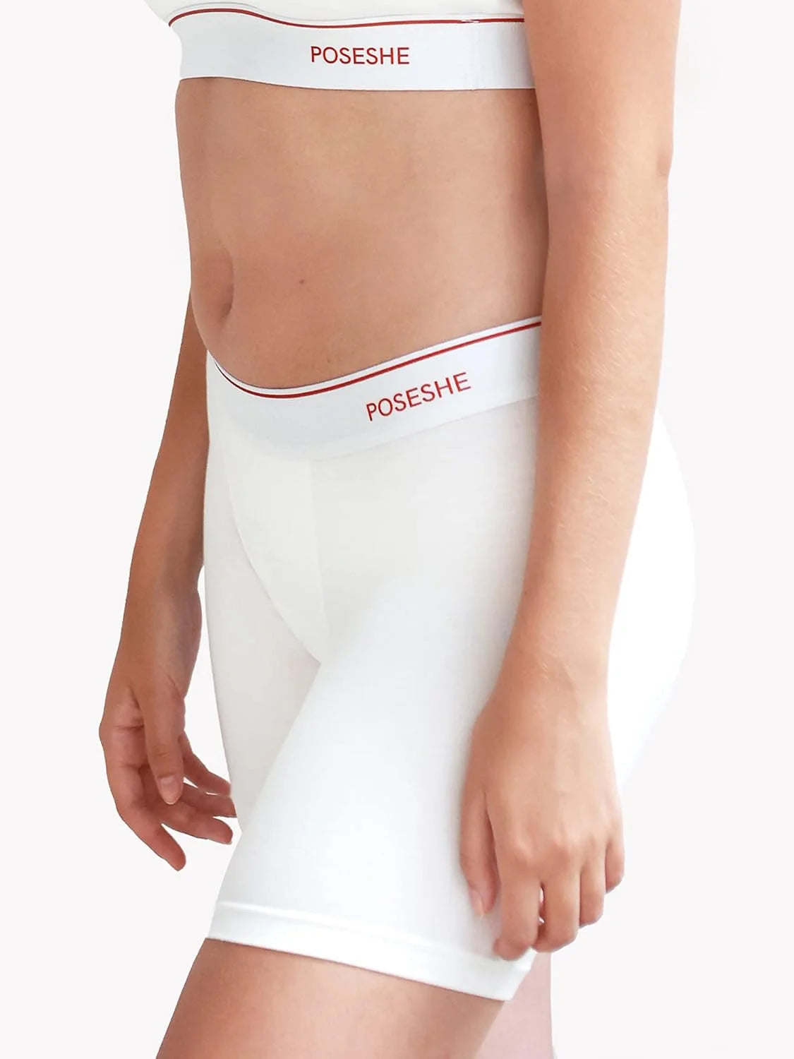 POSESHE Womens Boy Shorts Underwear Boxer Briefs MicroModal 6" Inseam, S-5X