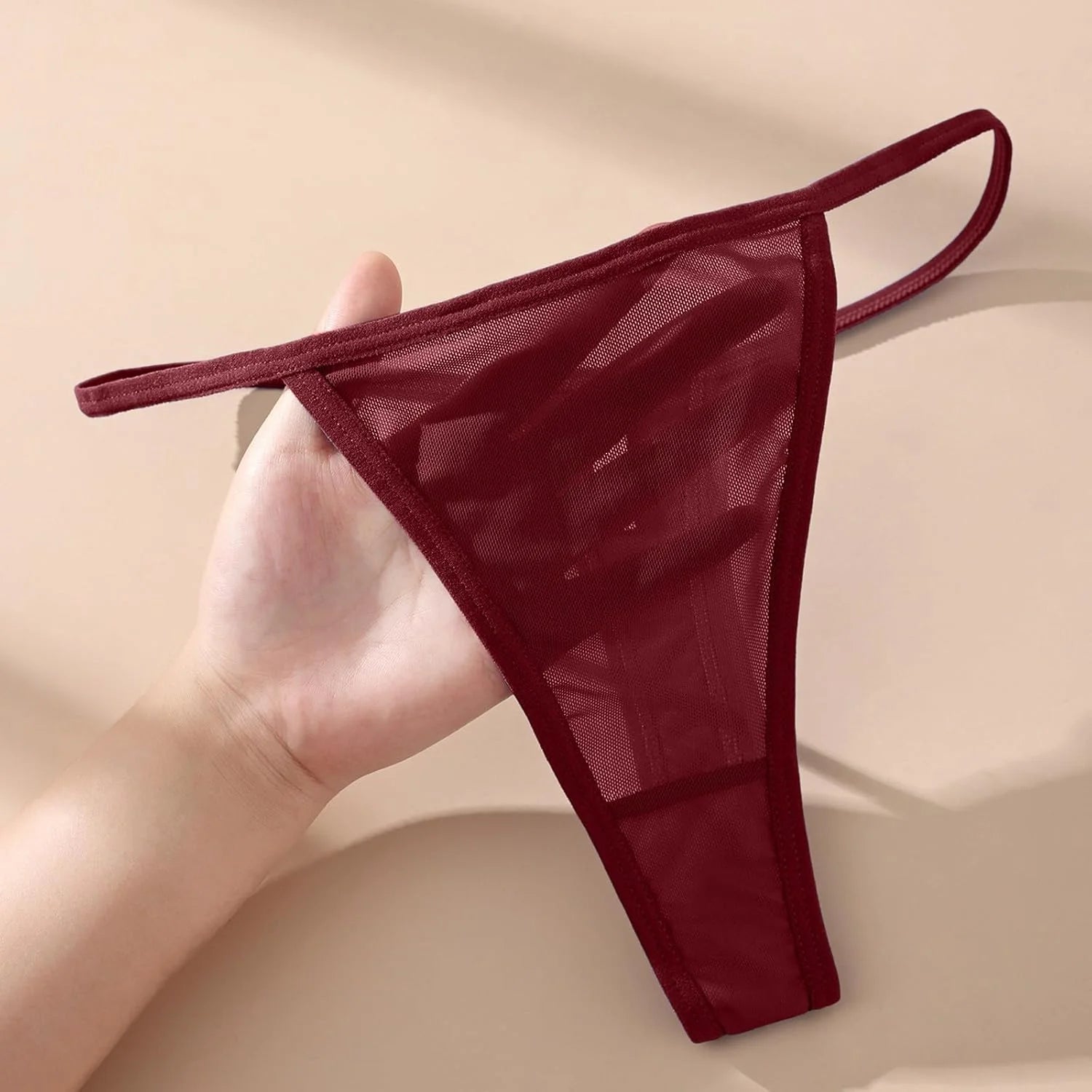 Seamless Mesh G-String Thong for Women Sexy Underwear Panties