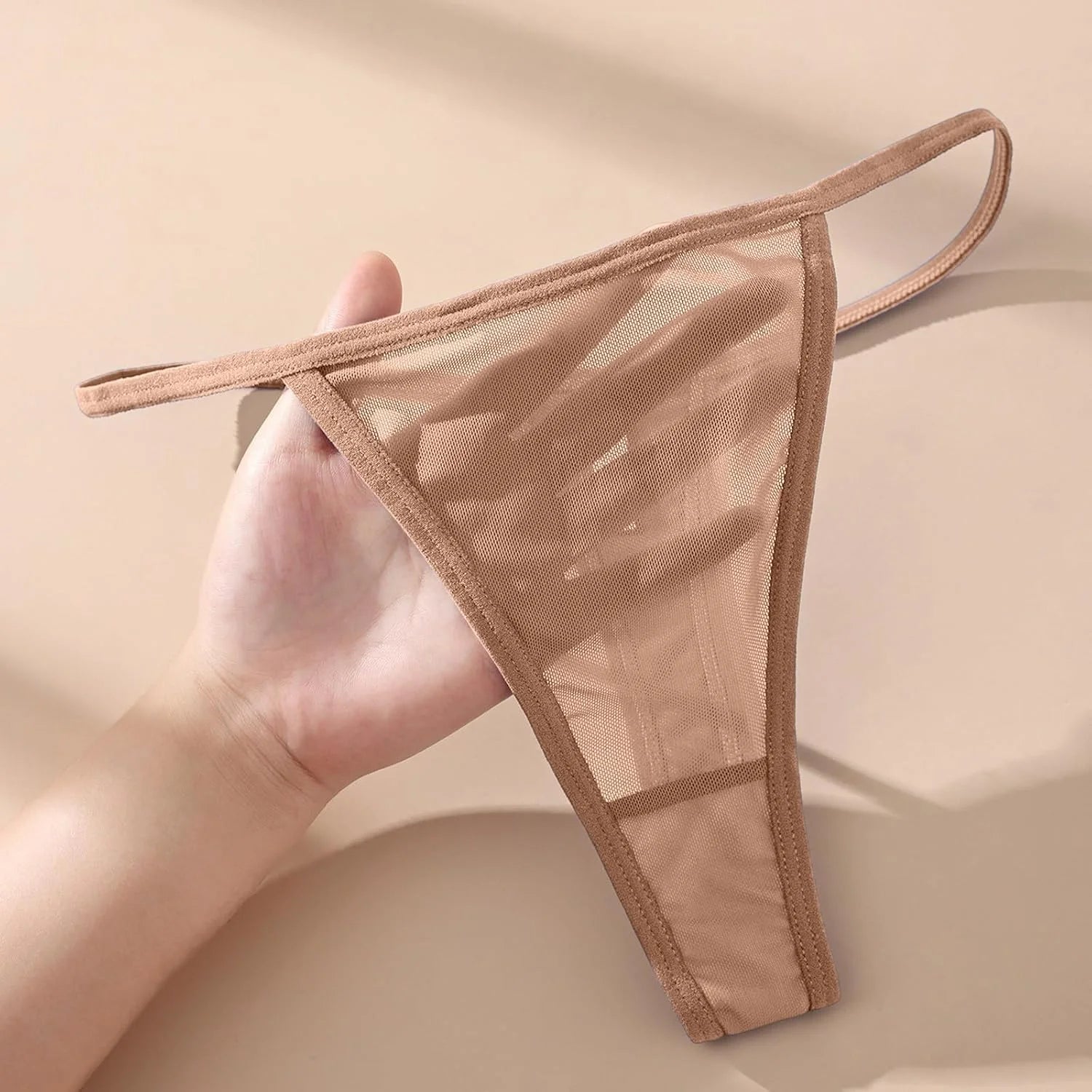 Seamless Mesh G-String Thong for Women Sexy Underwear Panties