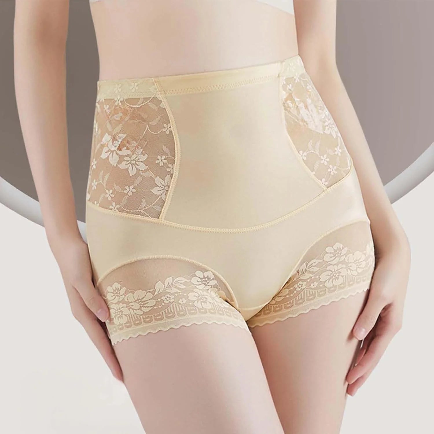 Seamless High Waisted Shapewear Briefs for Women Underwear