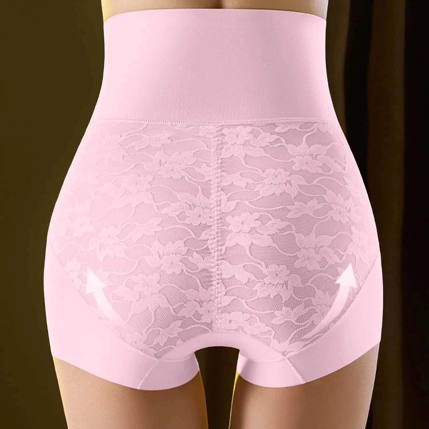 Seamless Shapewear Briefs for Women Lace Tummy Control Underwear