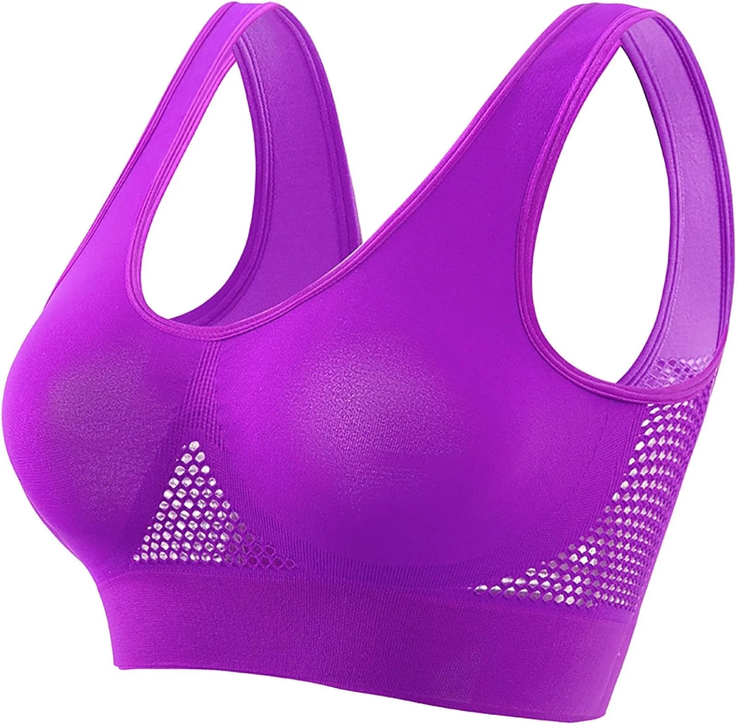 Breathable Bras for Women No Steel Ring Plus Size Soft Cool Liftup Air Bra No Underwire High Support Underwear