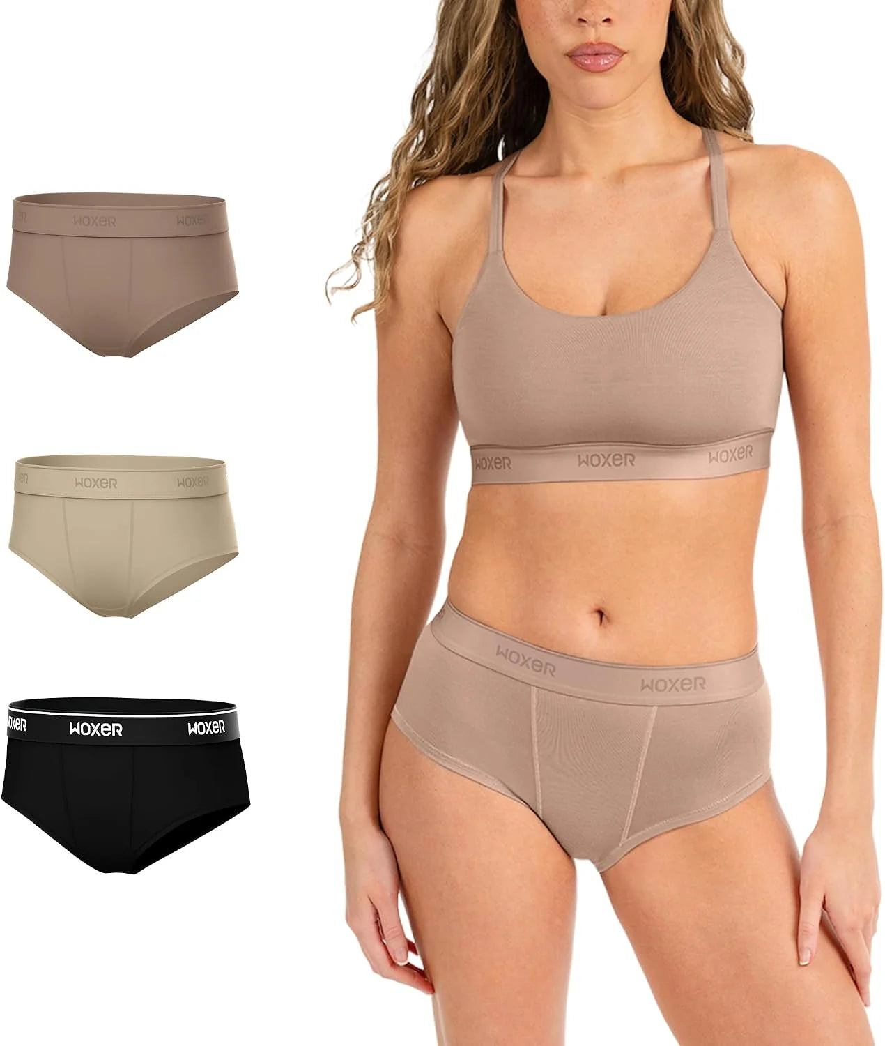 Woxer Women’s Classic Seamless Boyshort Panties, Soft Modal Fabric with No Roll Inseam, Chafe-Free, Breathable Design