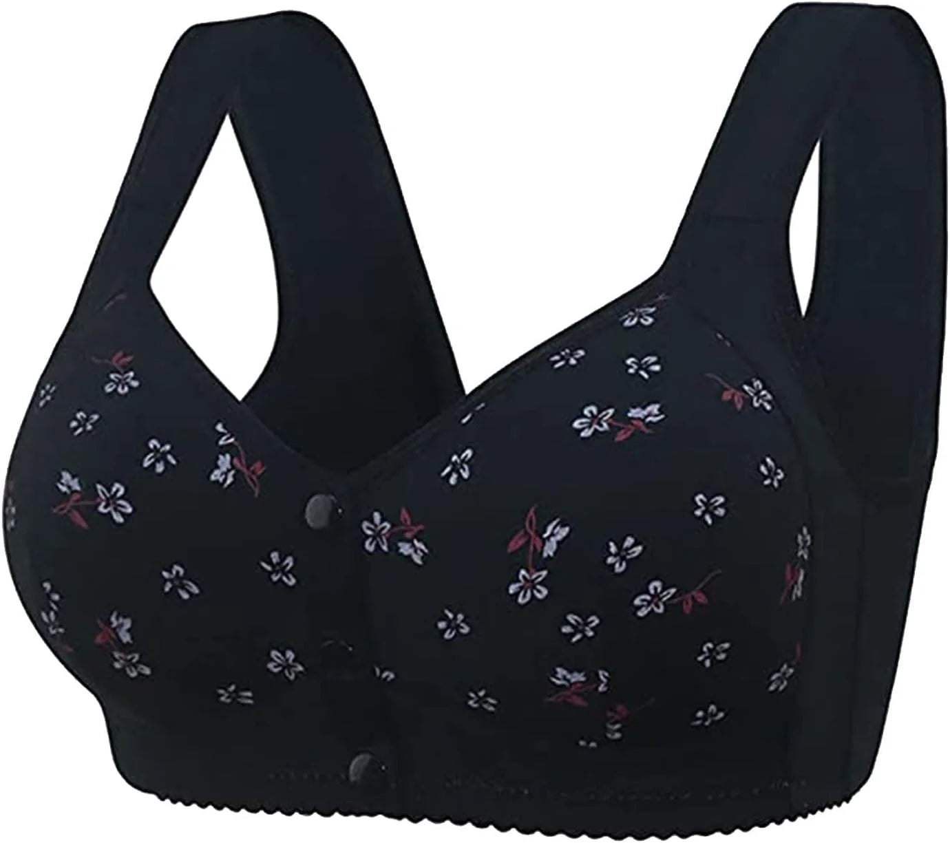 Daisy Bras for Older Women Front Button Close Convenient Everyday Bra 2025 New Comfortable No Underwire Gathering Bra