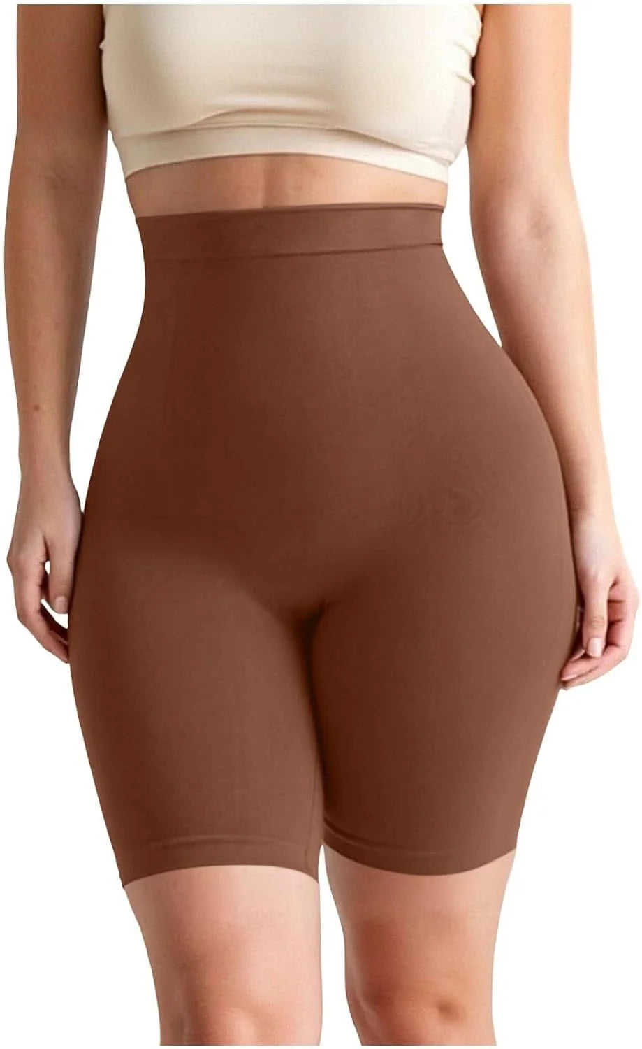 Womens High Waisted Shapewear Shorts Seamless Butt Lifting Brief