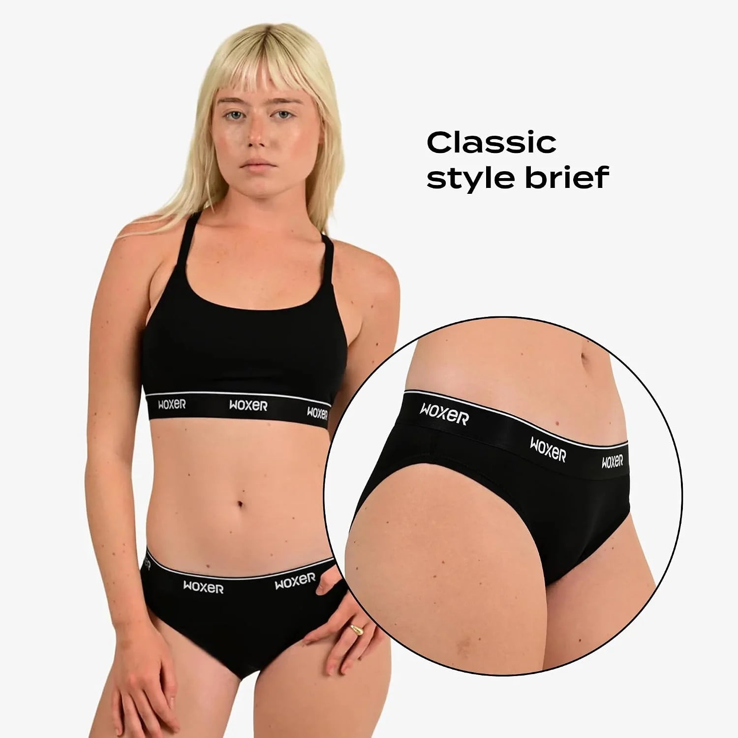 Woxer Women’s Seamless Bikini Underwear – Soft Modal, Chafe-Free, Moisture-Wicking Bikini Style Panties –Tag-Free Design