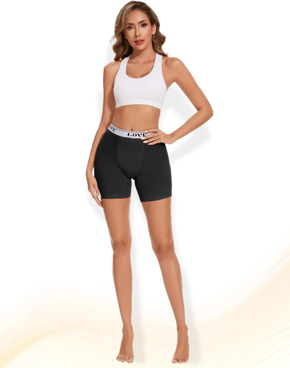 Molasus Womens Boxer Briefs High Waisted Modal Boy Shorts Underwear(Regular&Plus Size)