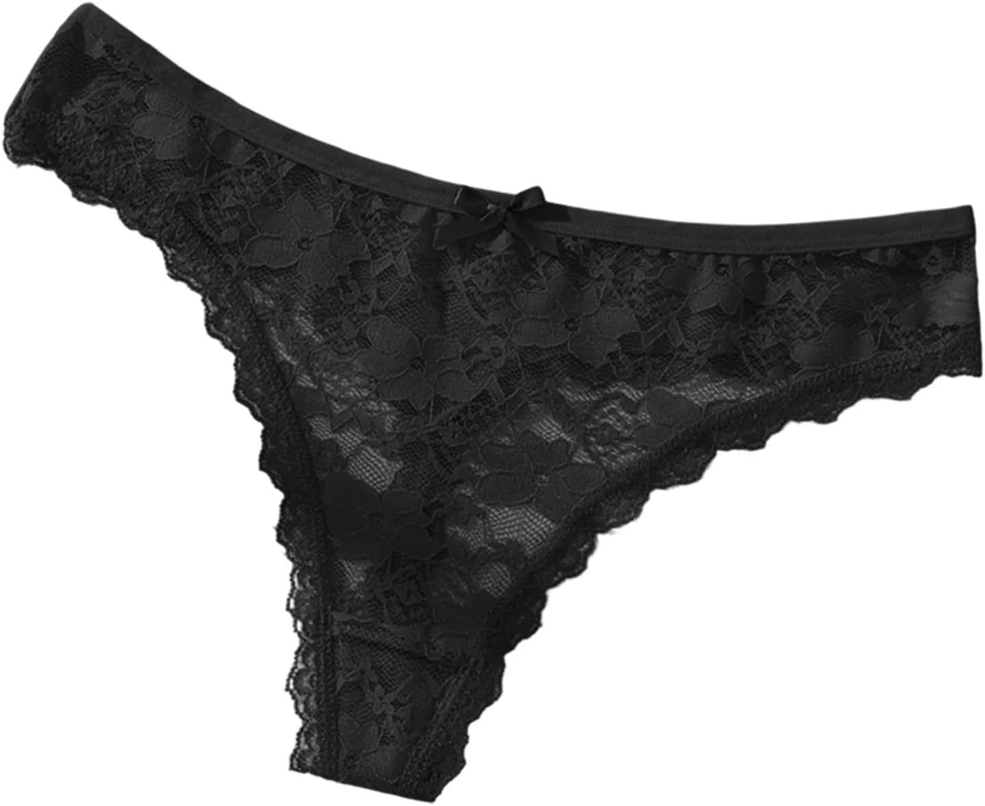 Sexy Lace Bow Low Waist Panties for Women Underwear Brief