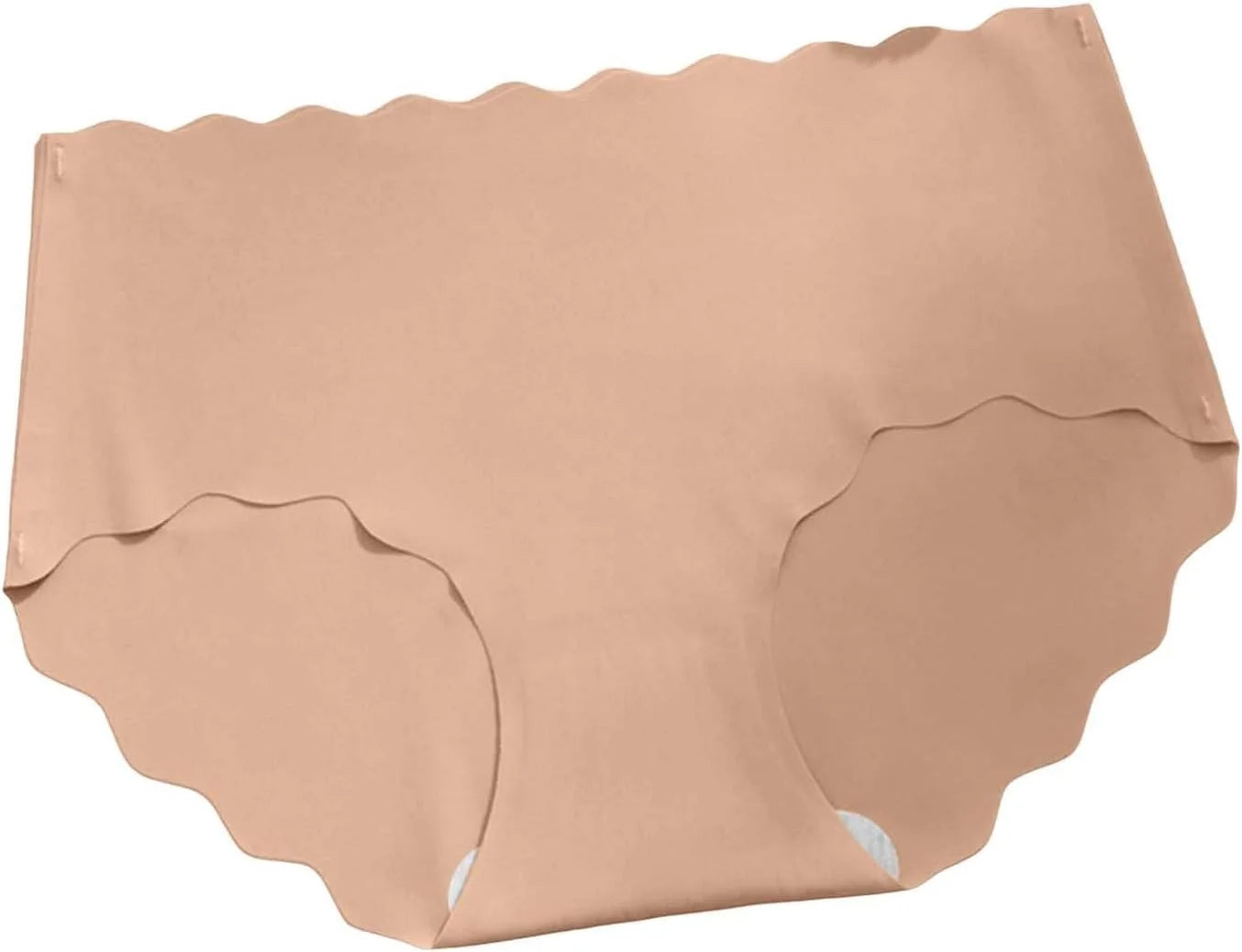 Seamless Scalloped Sport Briefs for Women Comfort Underwear