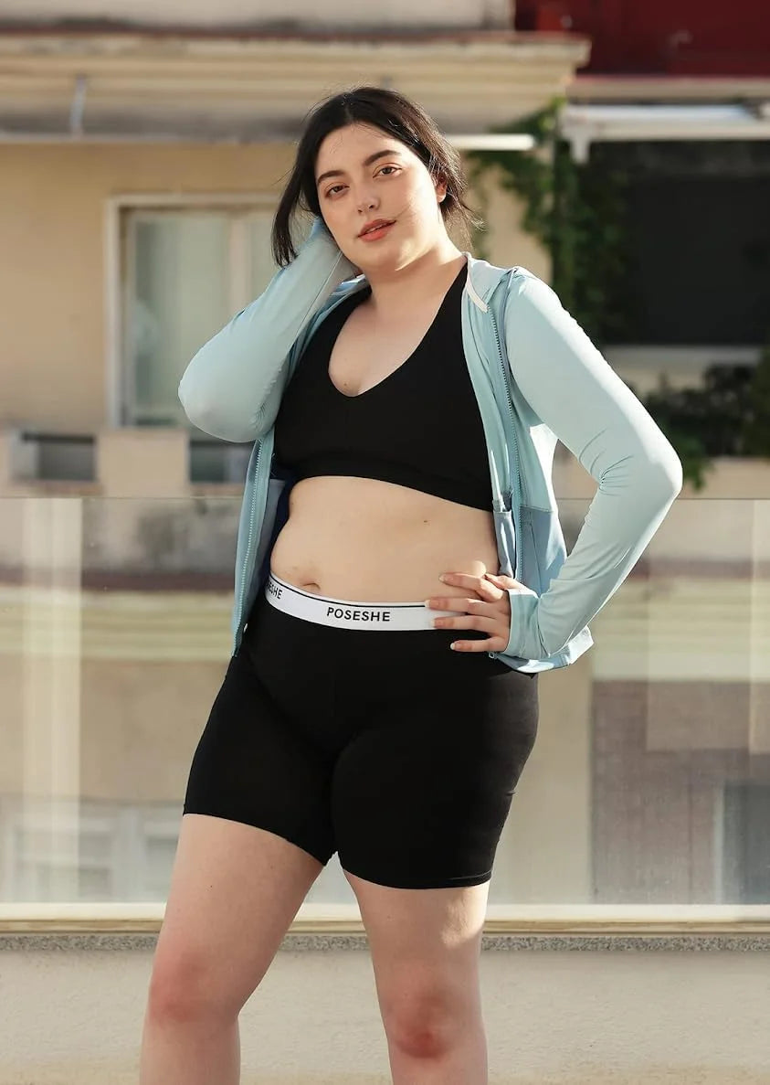POSESHE Womens Boy Shorts Underwear Boxer Briefs MicroModal 6" Inseam, S-5X
