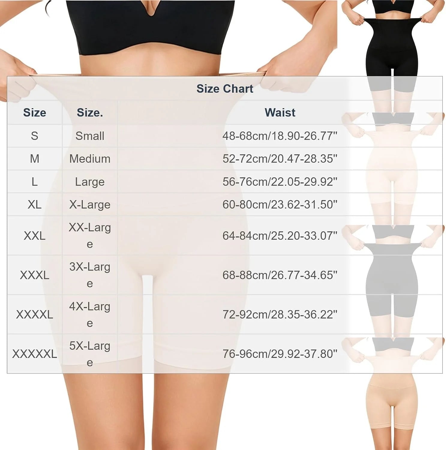 High Waisted Shapewear Shorts for Women Seamless Underwear