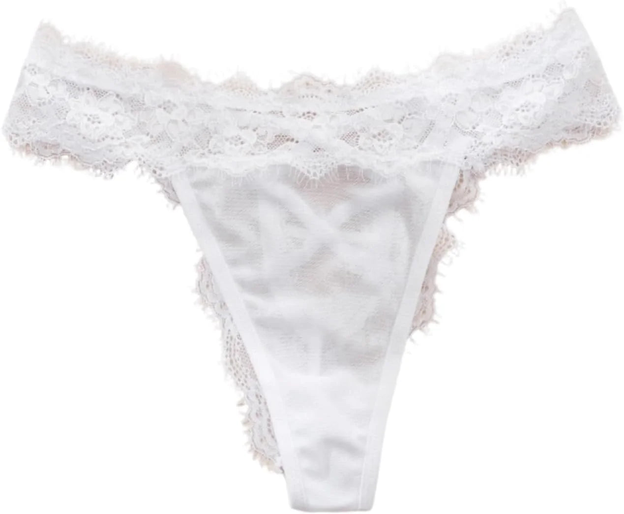 Women's Lace Thongs, Breathable T-Back Panties See Through Sexy G-String Underwear Briefs