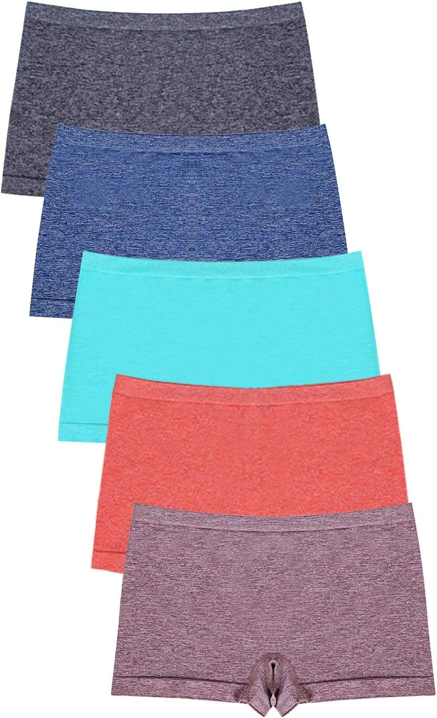 LALESTE Viscose Bamboo Boxer Briefs for Women Cotton Boy Shorts Underwear Soft Stretch Boyshorts Panties 5 Pack