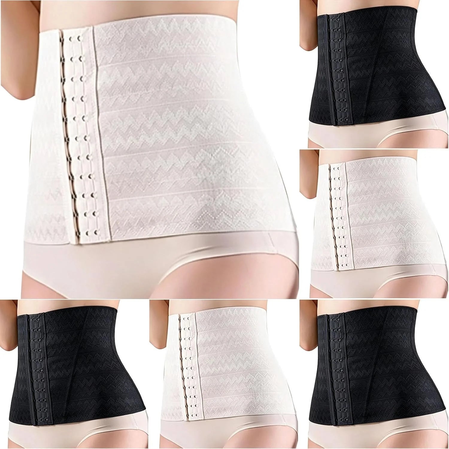 Womens High Waisted Shapewear Panties Adjustable Hook Closure