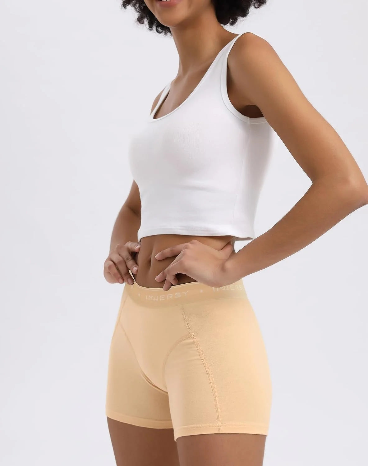 INNERSY Women's Cotton Boyshorts Underwear 3-Pack