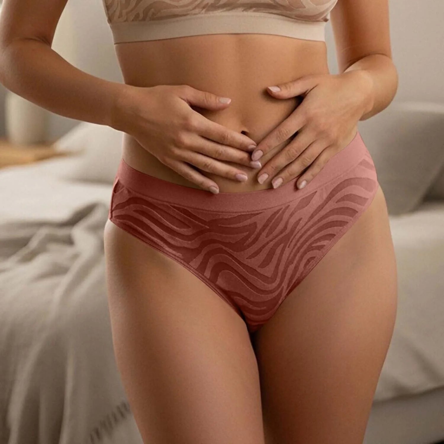 Womens Seamless Yoga Thong Low Waist Sexy Brief Underwear
