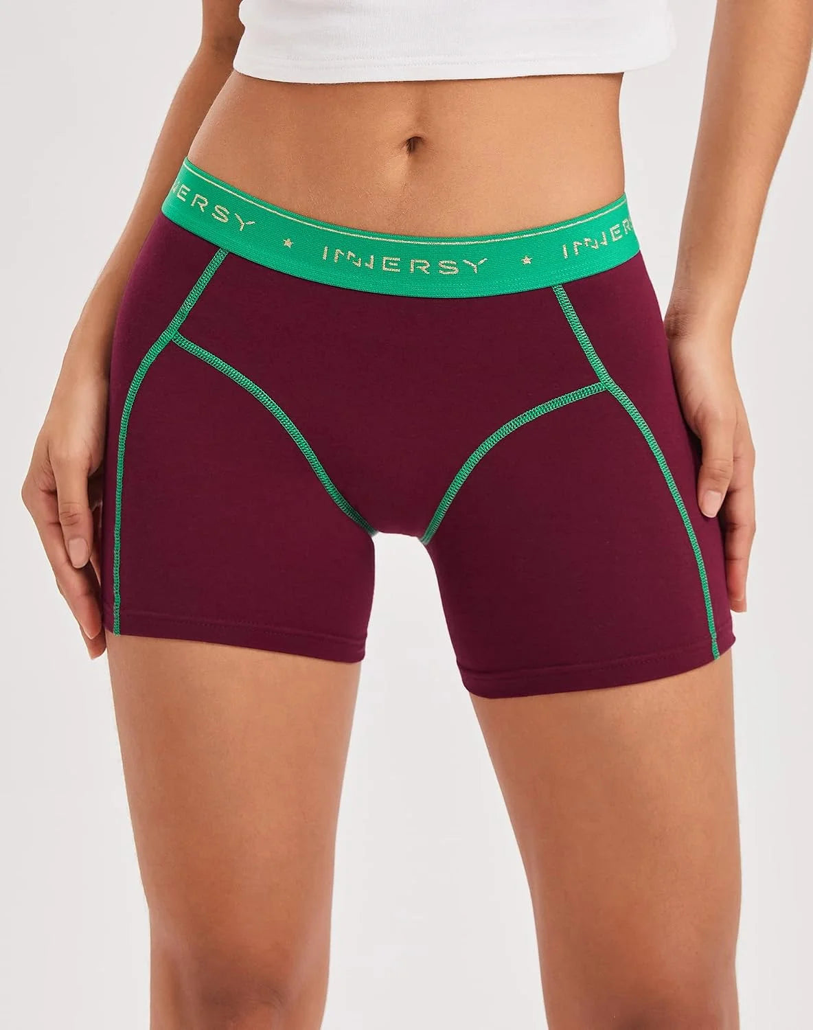 INNERSY Women's Cotton Boyshorts Underwear 3-Pack