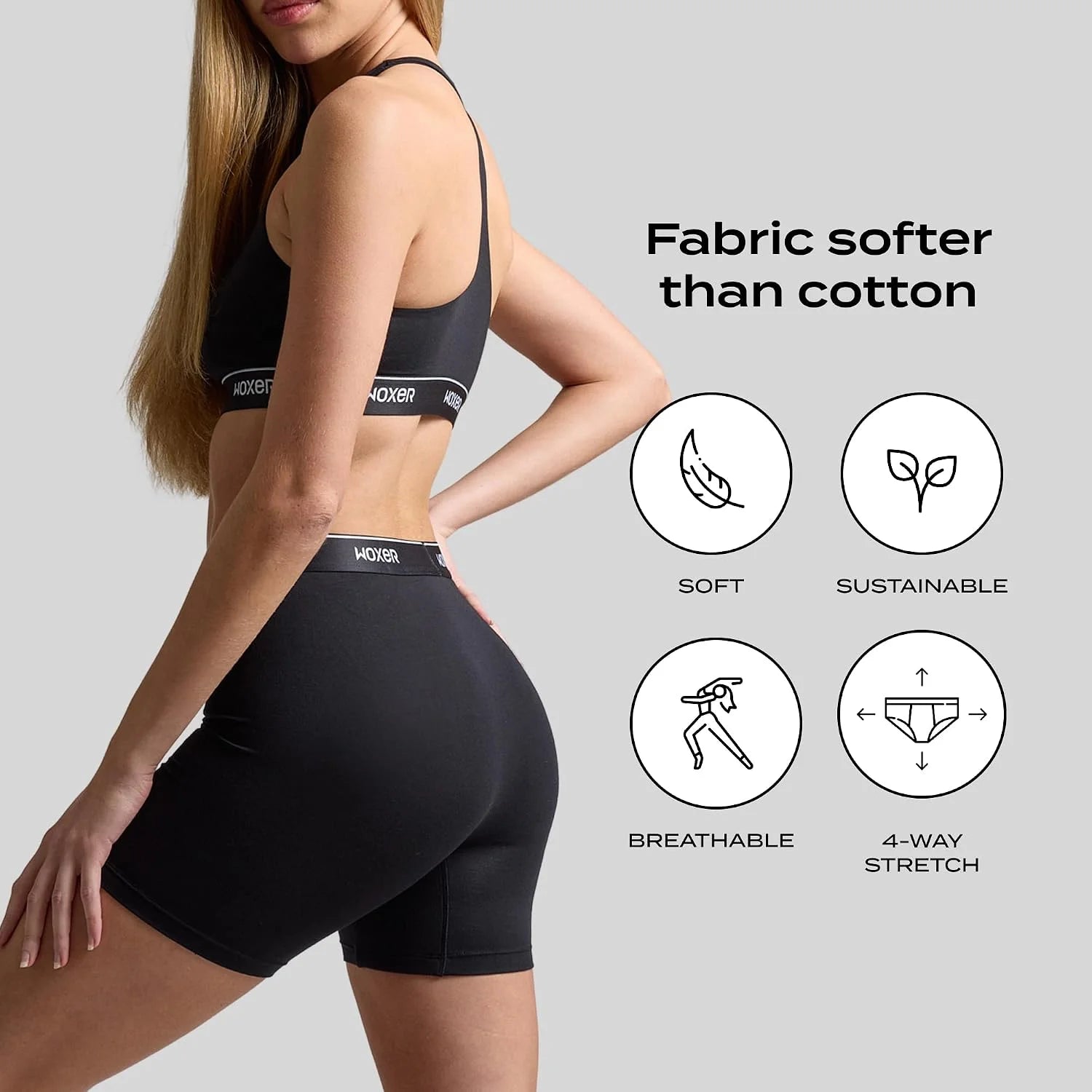 Woxer Womens Baller 5" High Waisted Boy Shorts Underwear – Seamless Boxer Briefs, Boyshort Panties, No Show Women’s Boxers
