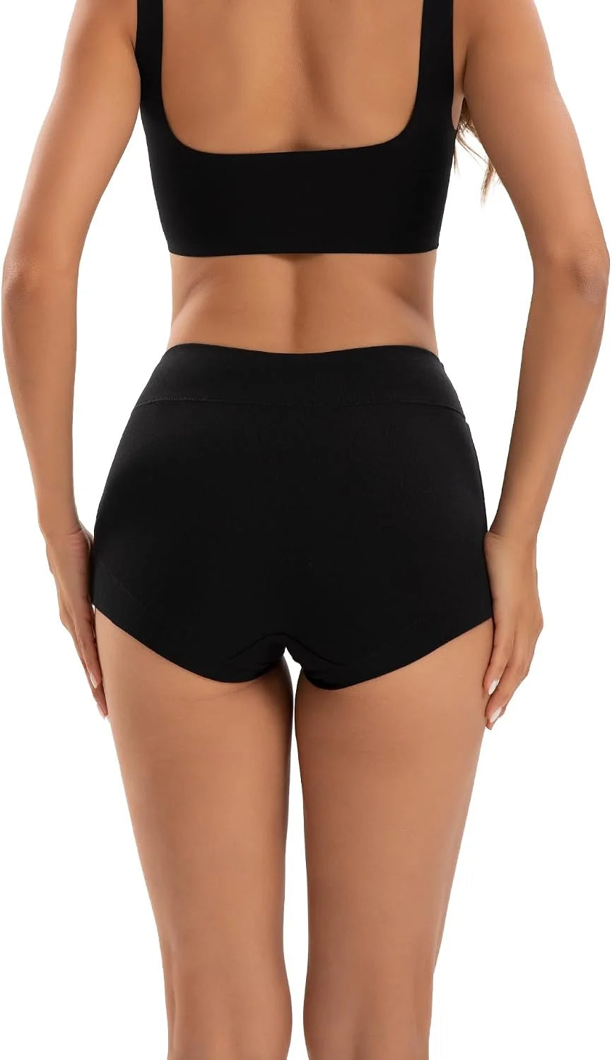 INNERSY Women's Cotton Boyshorts Underwear Soft Boxer Briefs 4-Pack