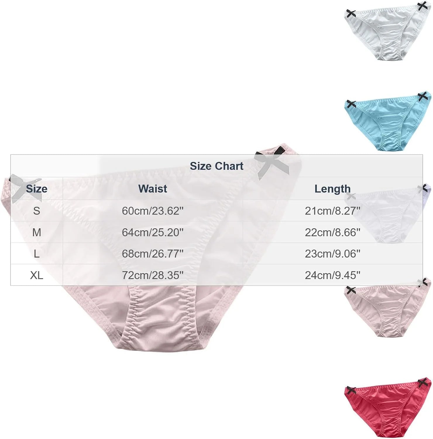 Bow Briefs Sexy Low Waist for Women Seamless Comfort Underwear