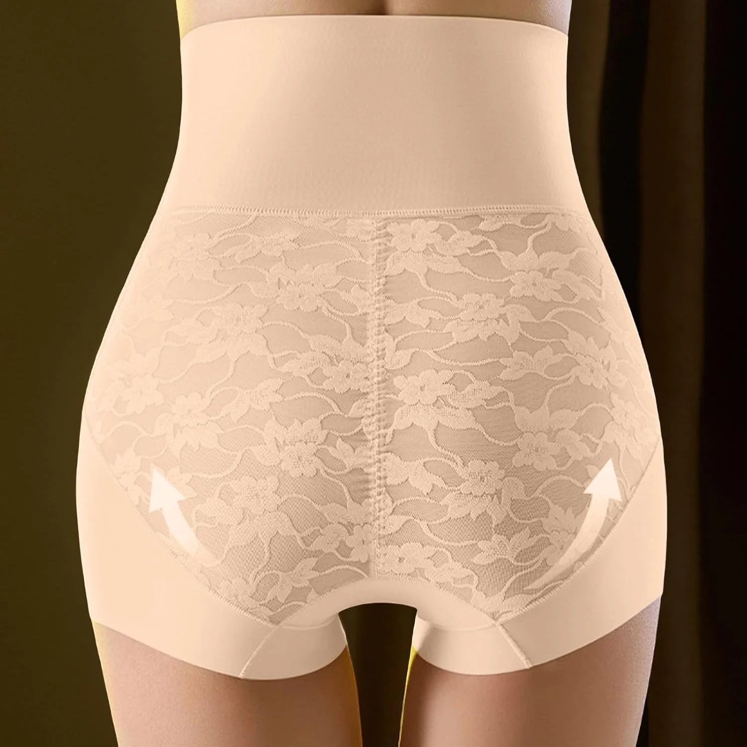 Seamless Shapewear Briefs for Women Lace Tummy Control Underwear