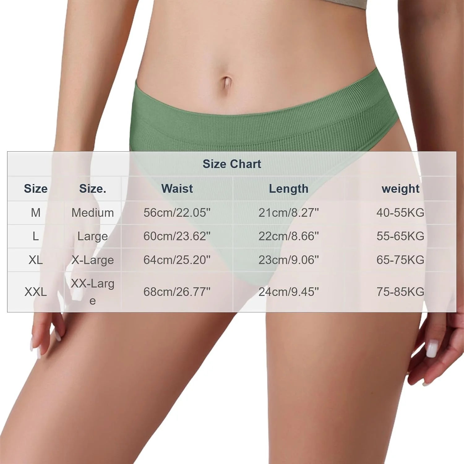 Womens Ribbed Seamless Thong High Waisted Brief Underwear