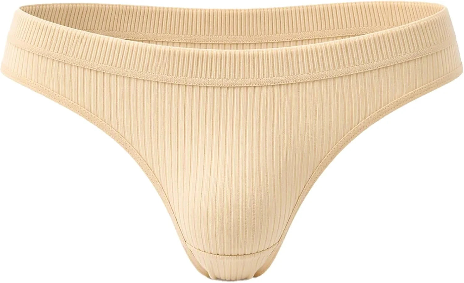 Sexy Low Waist Ribbed Underwear for Women Seamless Sporty Panties