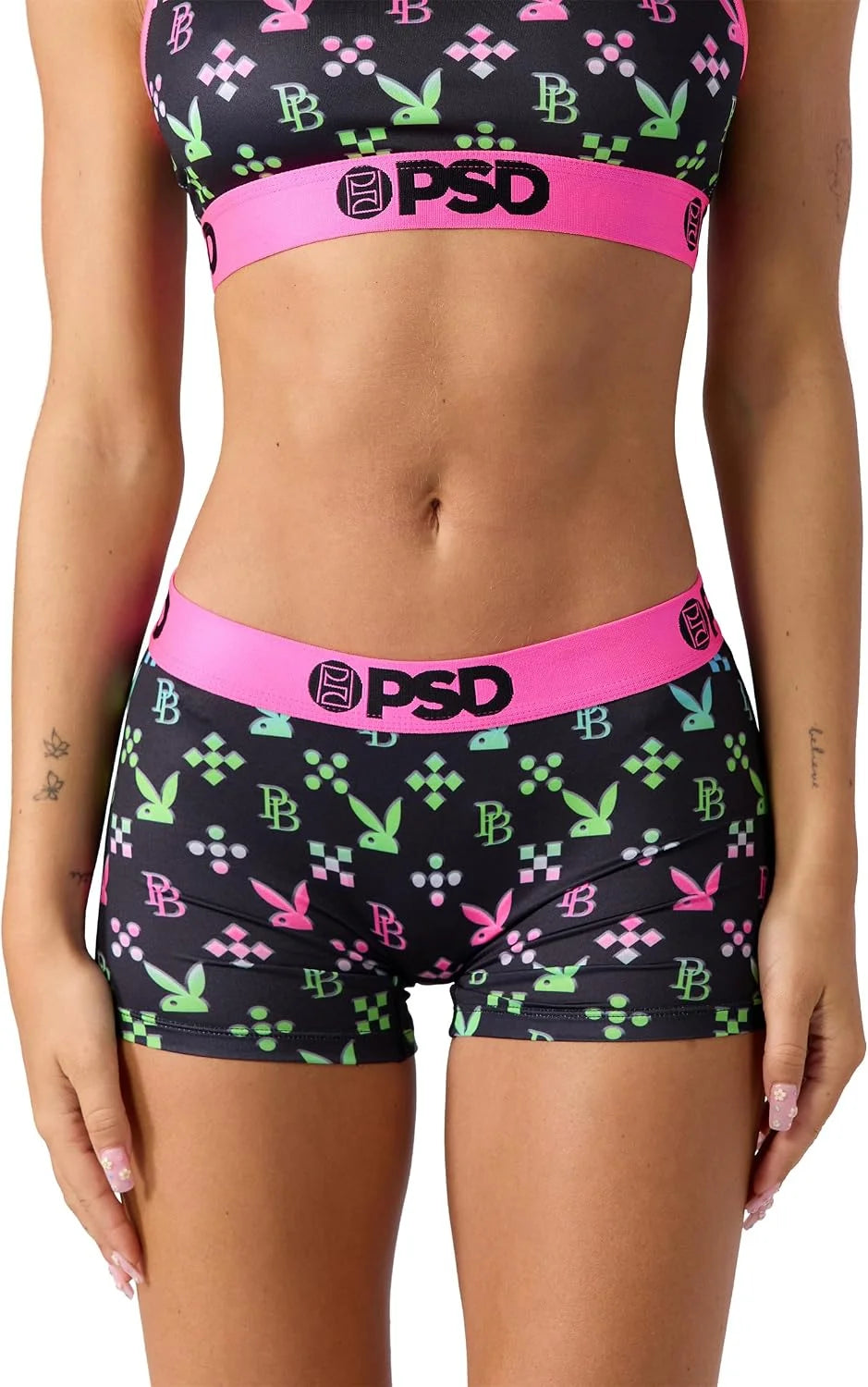 PSD Women's Various Print Boy Shorts - Full Coverage Women's Underwear - Comfortable Stretch Panties for Women