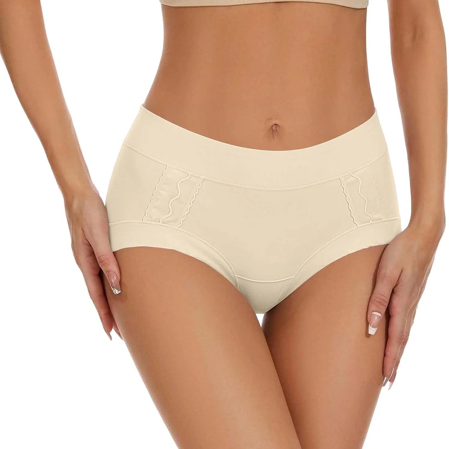 Cotton Mid Waist Briefs for Women Breathable Comfort Underwear