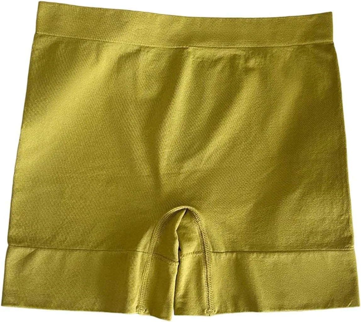Womens High Waisted Seamless Stretch Shorts Under Dress Underwear