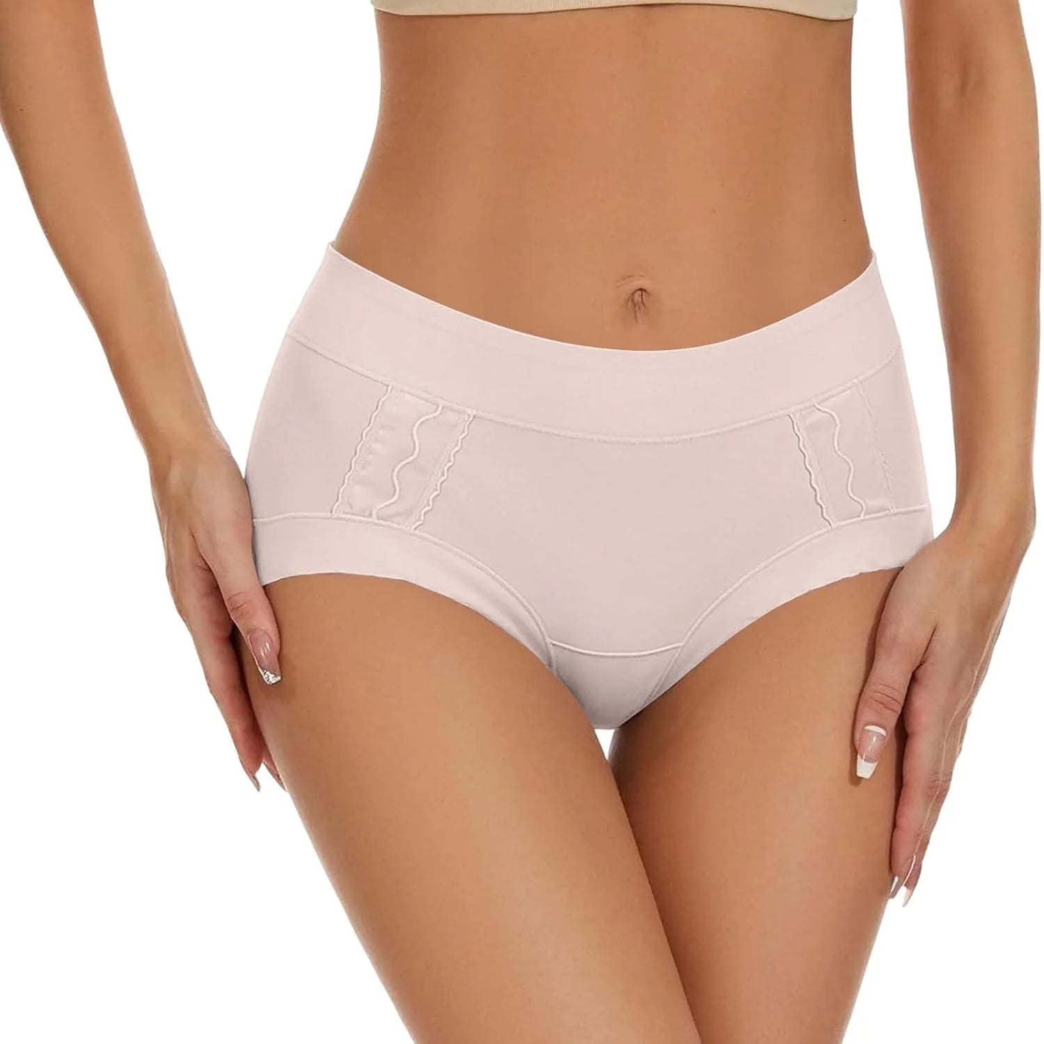 Cotton Mid Waist Briefs for Women Breathable Comfort Underwear