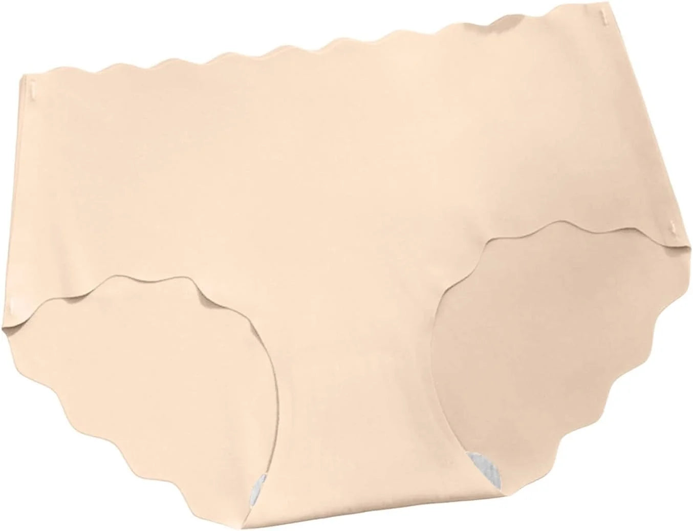 Seamless Scalloped Sport Briefs for Women Comfort Underwear