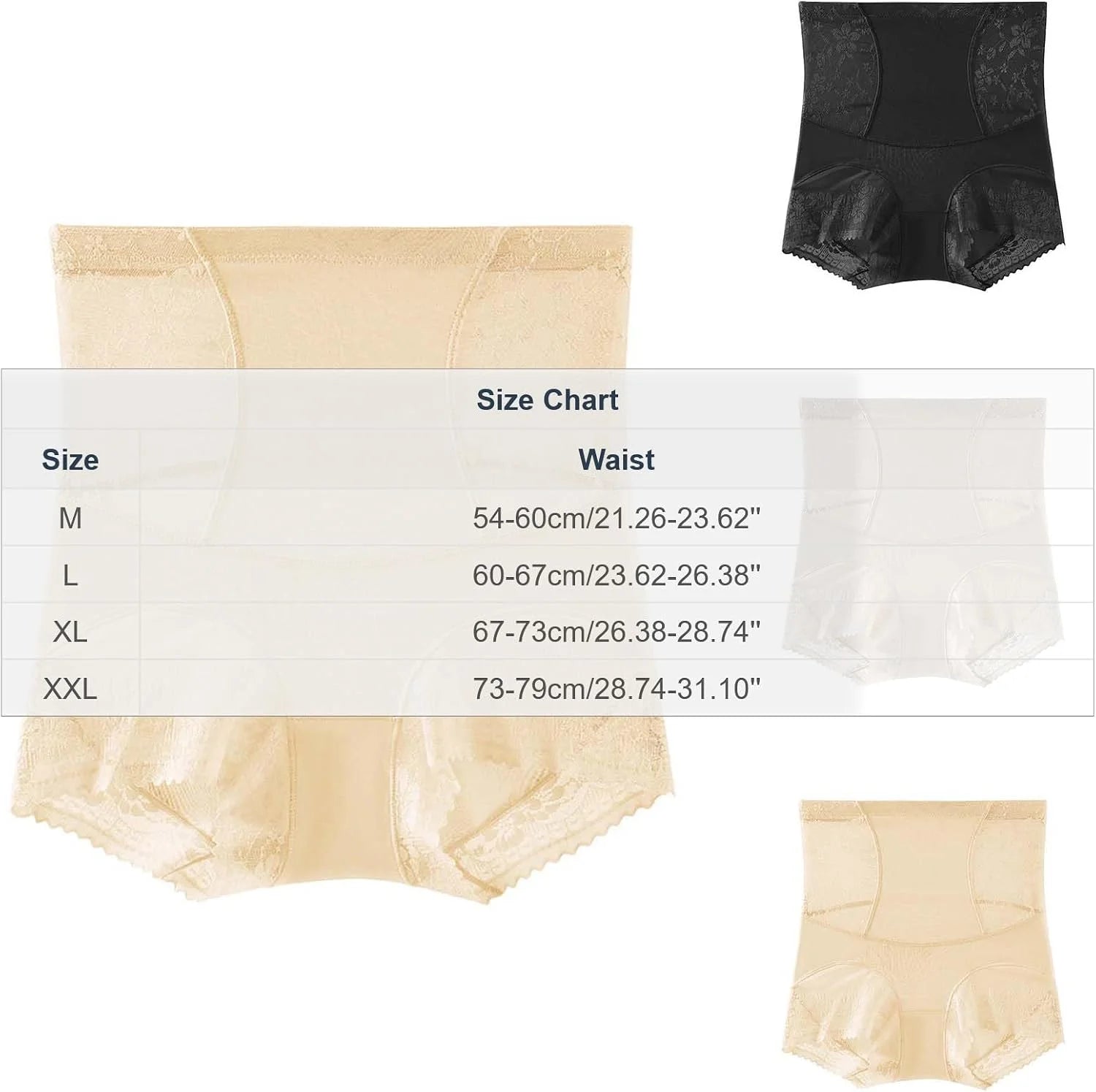 Seamless High Waisted Shapewear Briefs for Women Underwear