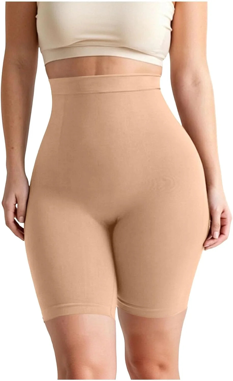 Womens High Waisted Shapewear Shorts Seamless Butt Lifting Brief