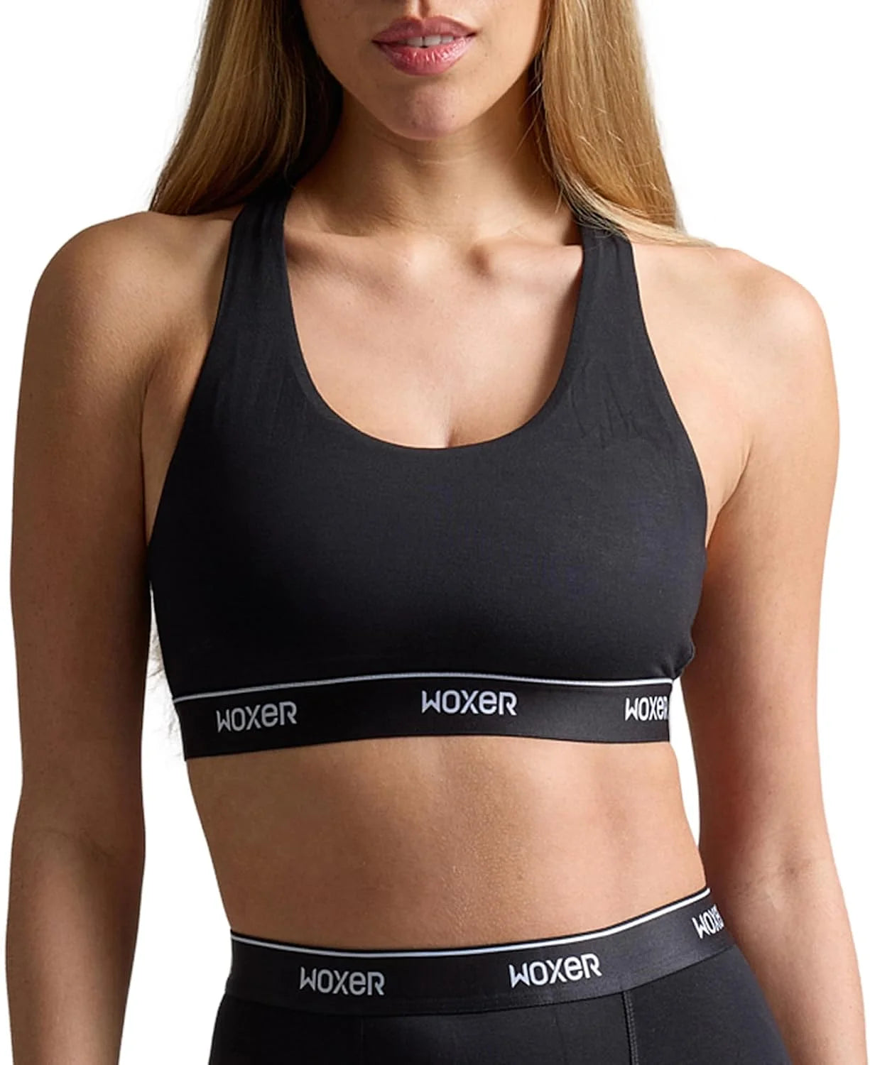 Woxer Boss Bralette for Women – Wireless, Seamless Racerback – Modal Sports Bra, Lounge, Sleep Bralette, Wireless Bra