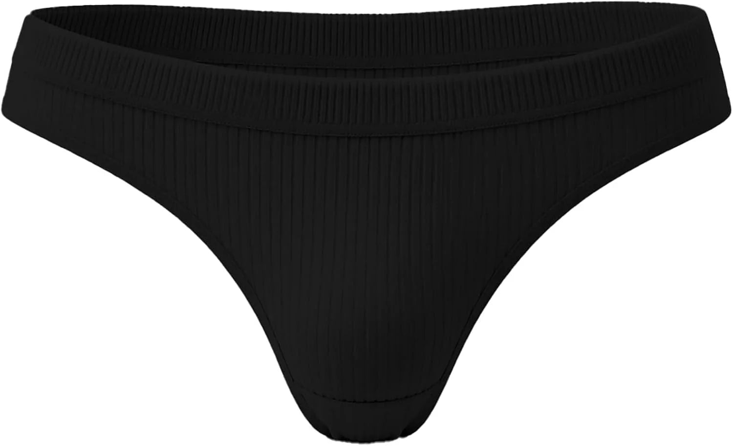 Sexy Low Waist Ribbed Underwear for Women Seamless Sporty Panties
