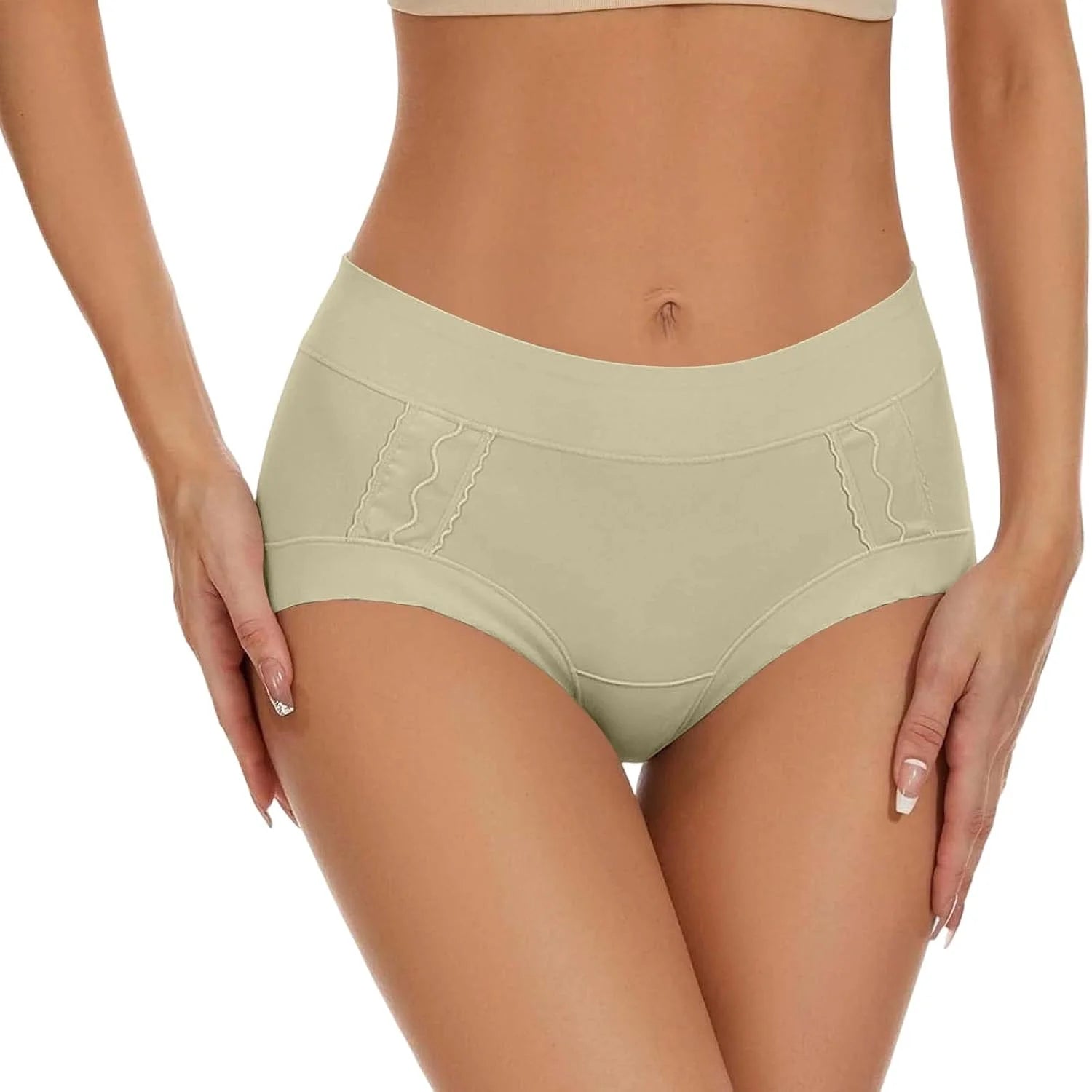 Cotton Mid Waist Briefs for Women Breathable Comfort Underwear