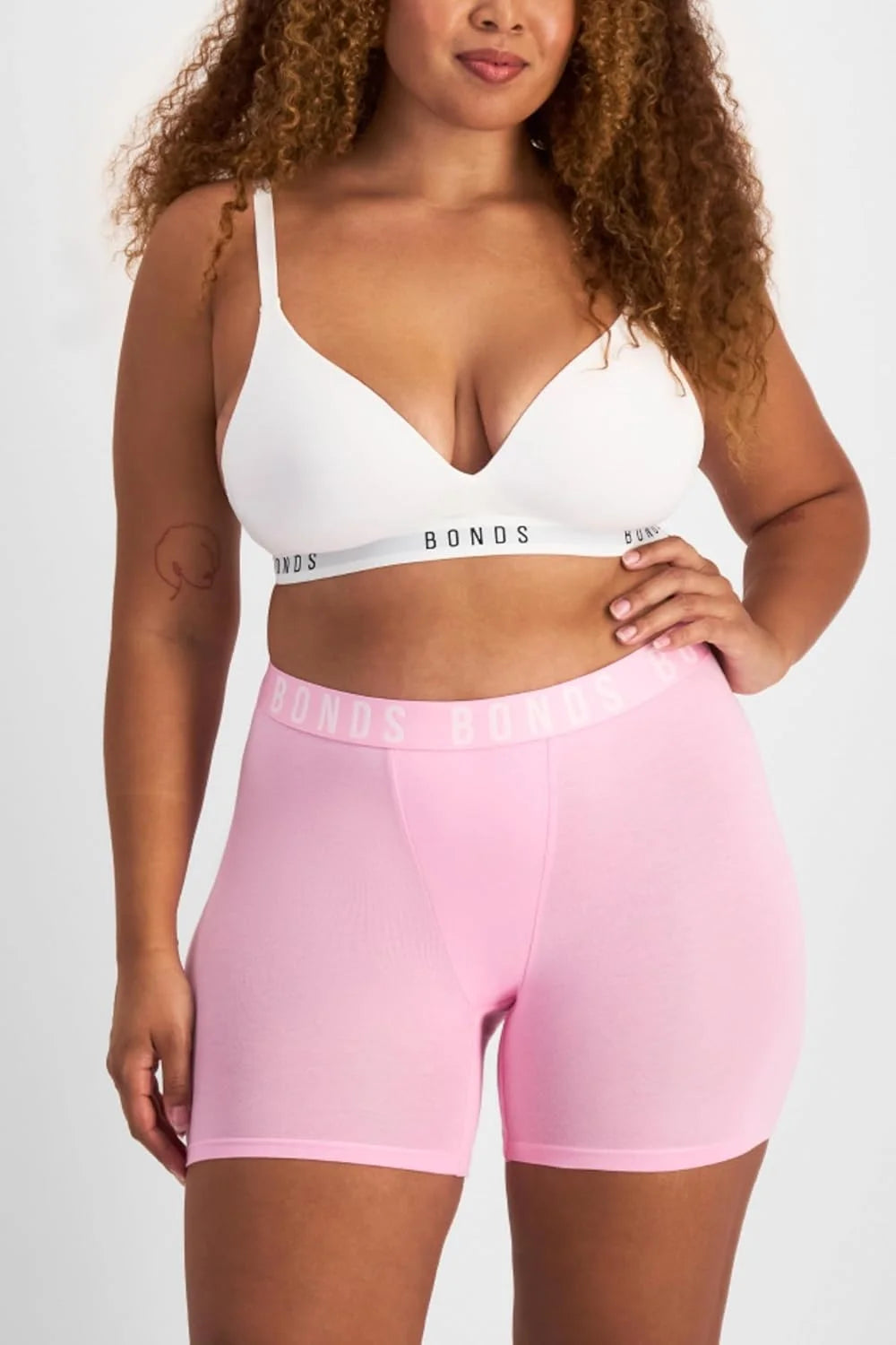 Bonds Women's Boxer Briefs 3-pack – Mid-length, Soft Cotton, Everyday Comfort Underwear