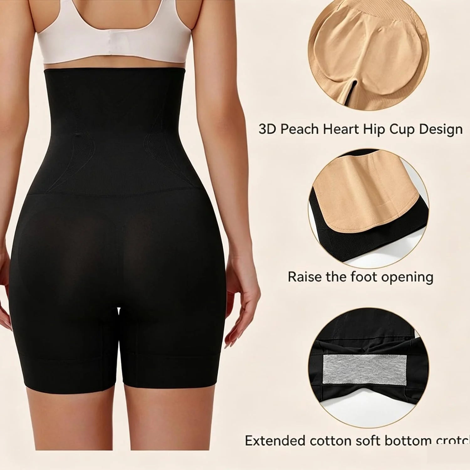 HGps8w Women's Tummy Control Shapewear Shorts - Seamless High Waisted Body Shaper Slimming Underwear Boxer Briefs