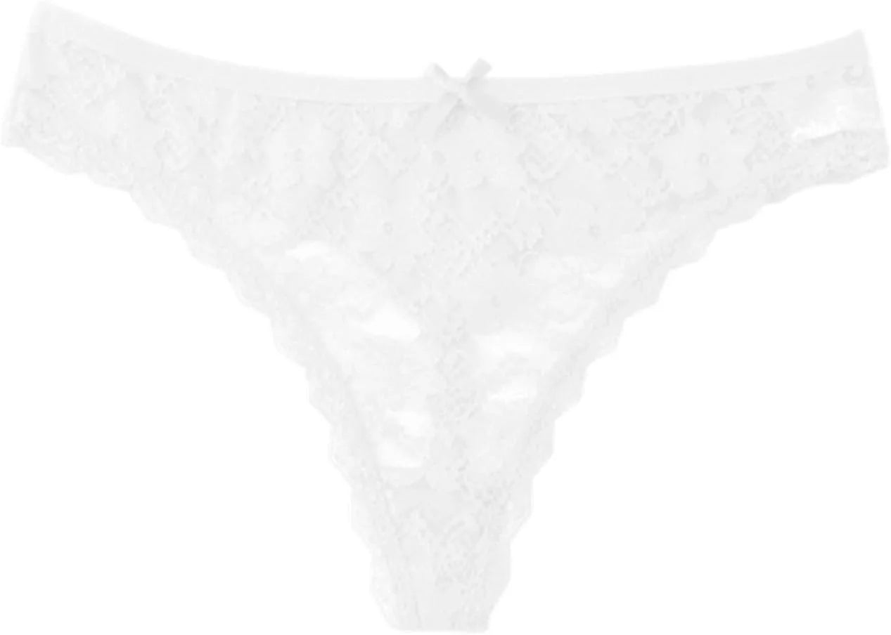 Sexy Lace Bow Low Waist Panties for Women Underwear Brief