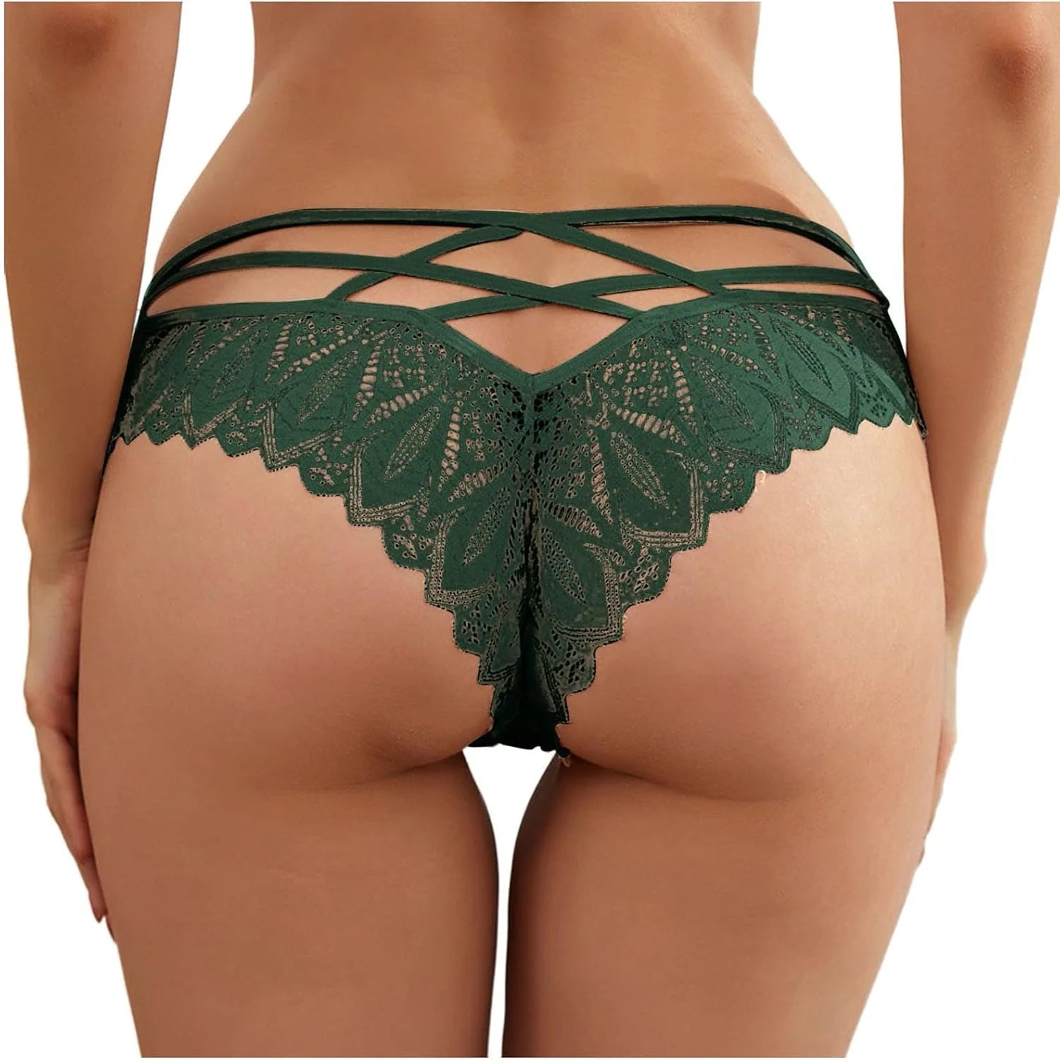 Women Panties Lace Sexy Naughty Panty Seamless Criss-Cross Lingerie High Rise Thongs Plus Size Underwear