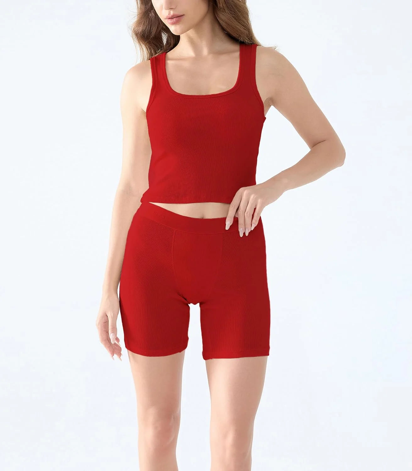 Comfneat Women's Boxer Cotton Rib Fabric with Spandex Boyshorts