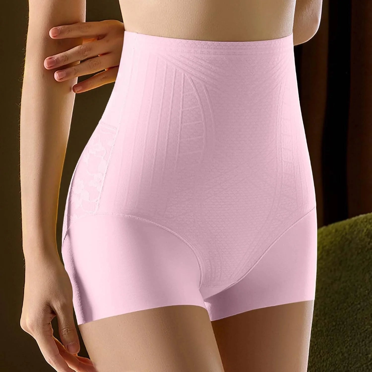 Seamless Shapewear Briefs for Women Lace Tummy Control Underwear