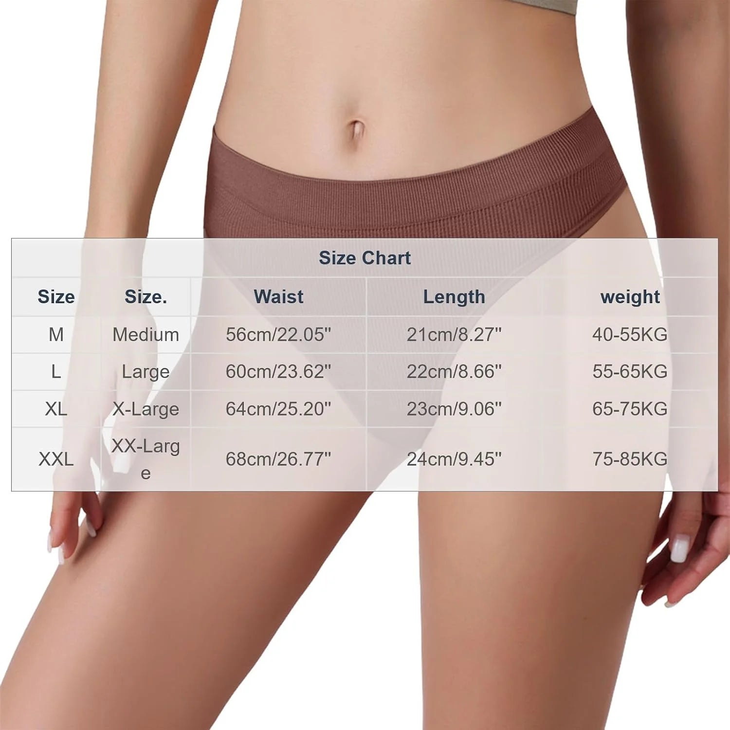 Womens Ribbed Seamless Thong High Waisted Brief Underwear