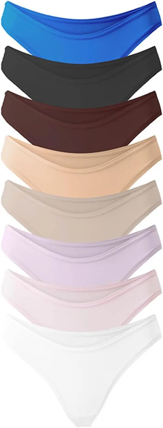 Seamless Solid Thong Panties for Women T Back Underwear