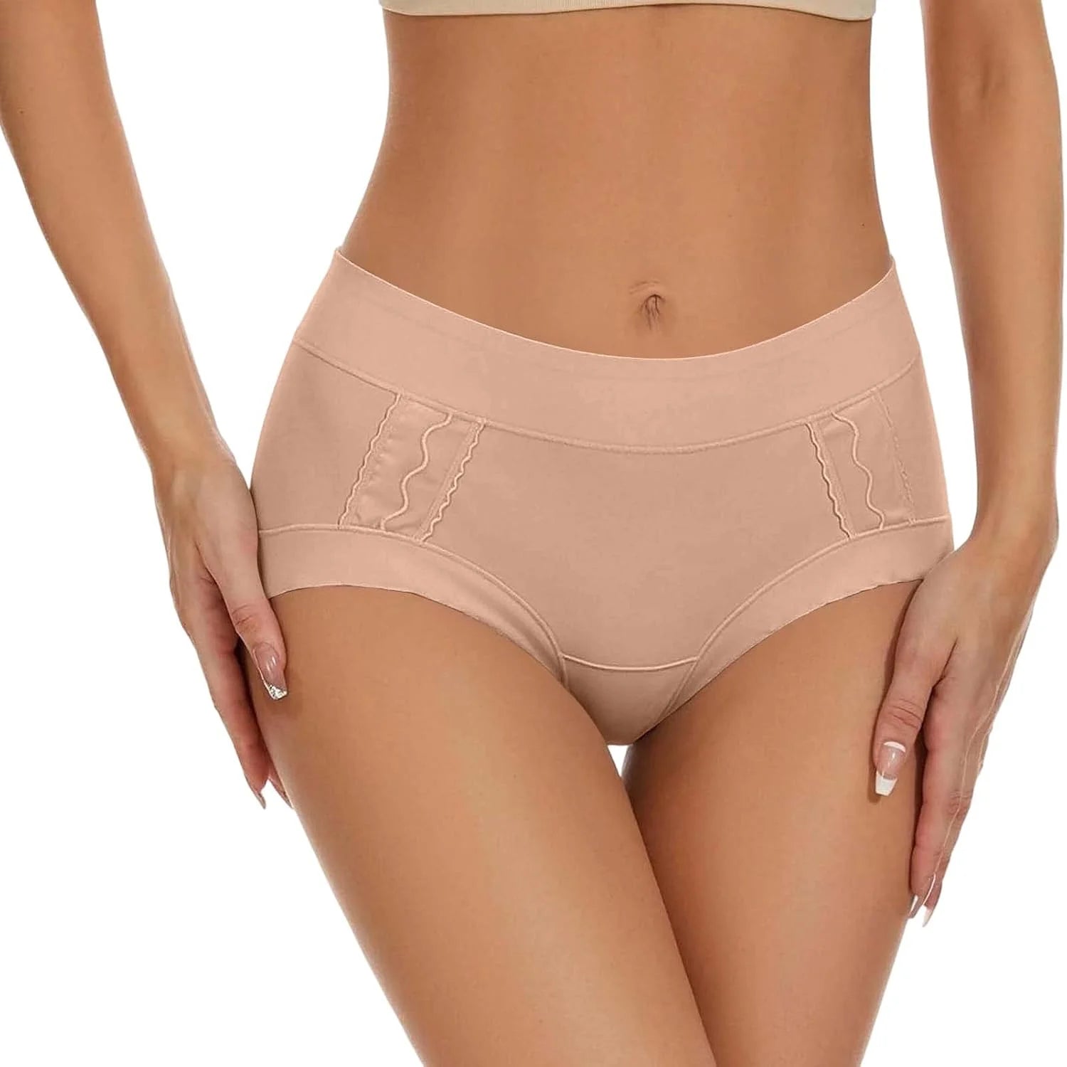Cotton Mid Waist Briefs for Women Breathable Comfort Underwear