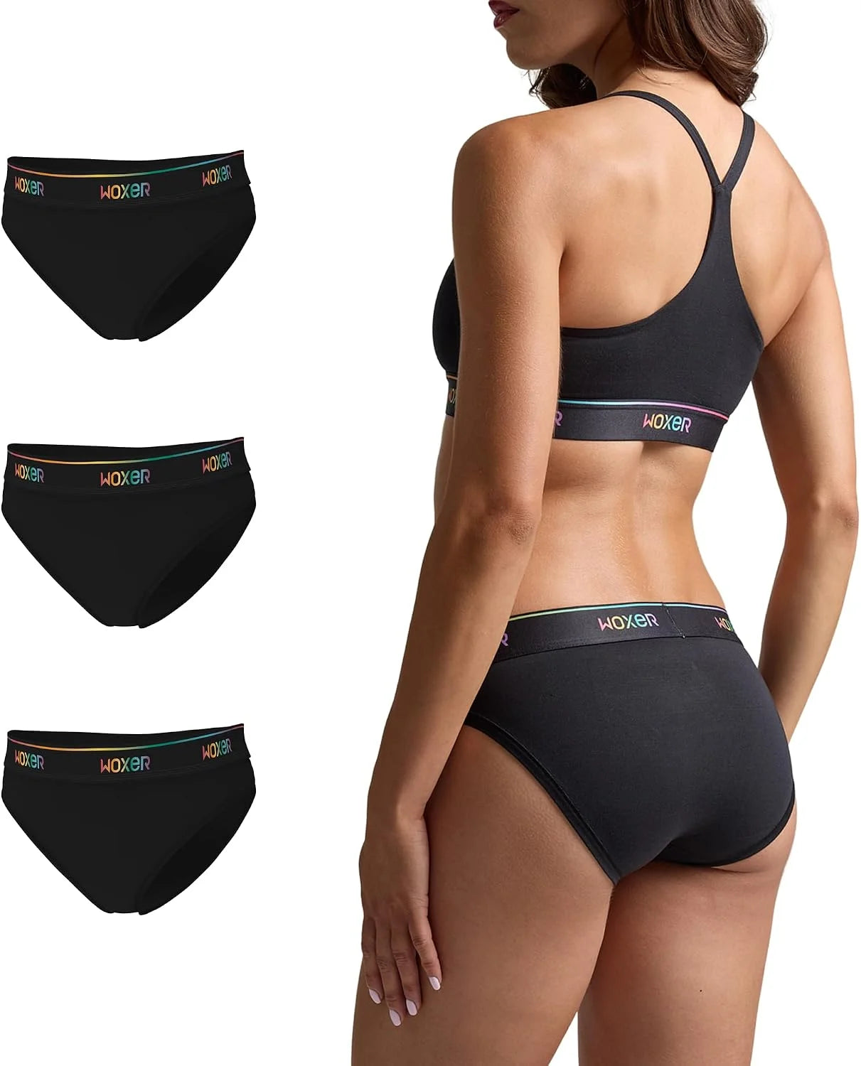 Woxer Women’s Seamless Bikini Underwear – Soft Modal, Chafe-Free, Moisture-Wicking Bikini Style Panties –Tag-Free Design