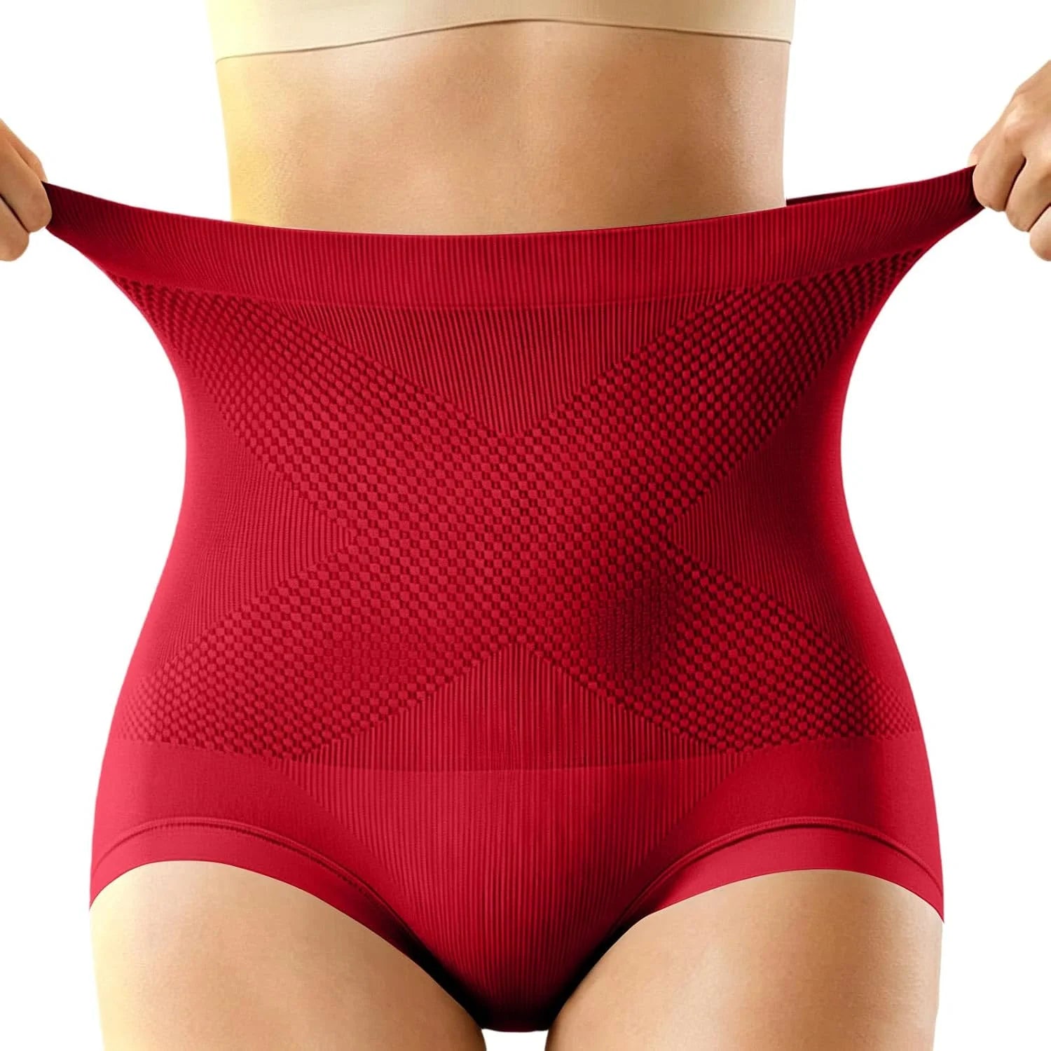 HGps8w Shapewear Panties for Women Stretchy High Waisted Tummy Control Underwear Body Shaper Seamless Briefs