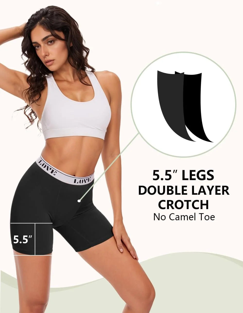 POKARLA Womens Boxer Briefs Underwear High Waisted Modal Boyshorts